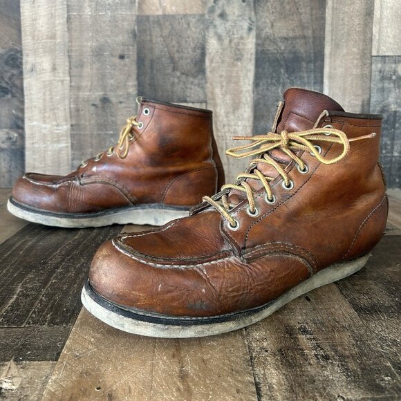 Red Wing 875 Moc Toe Work Boots Mens 10 D